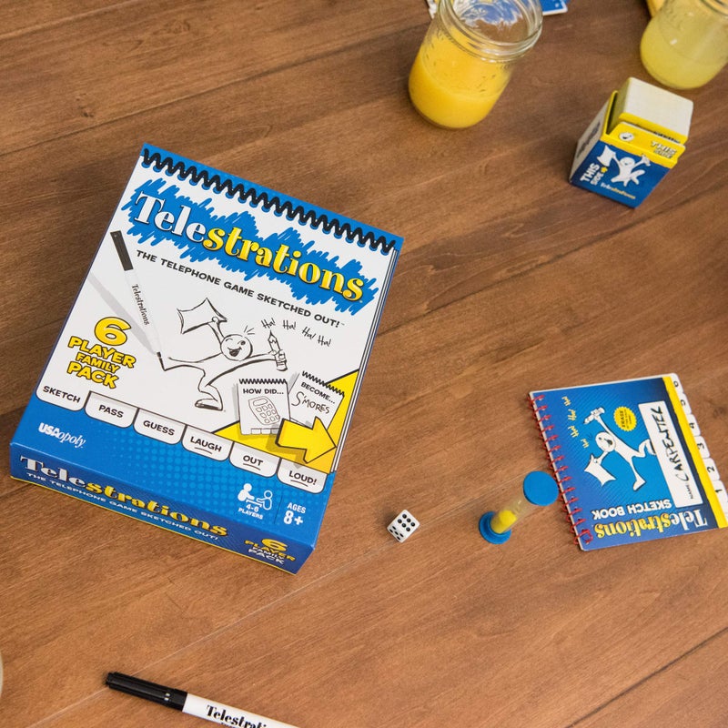 USAopoly Telestrations Original 6 Player | Family Board Game | A Fun Family Game for Kids and Adults | Family Game Night Just Got Better | The Telephone Game Sketched Out - Image 5